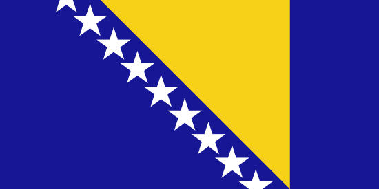 Bandeira do(a) Bosnia and Herzegovina