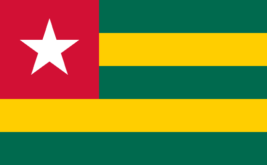 Bandeira do(a) Togo